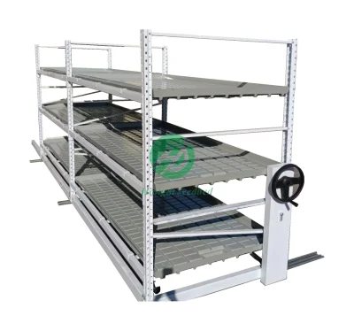 Estufa Agrícola Multi-Camadas Seedbed Bancada Ebb and Flow Mobile Vertical Grow Rack Multilayer Growing Rack