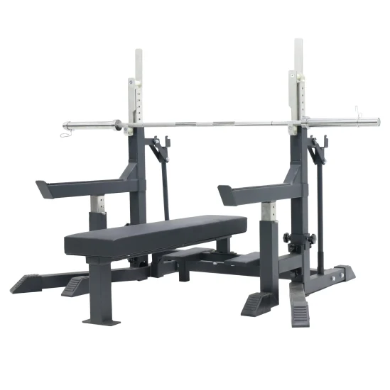 Power Rack ajustável com banco esportivo para levantamento de peso, equipamento de ginástica para treinamento de força