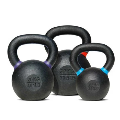 Pesos livres Kettlebell revestidos com pó de alta qualidade para crossfit